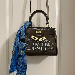 Small Jelly Top Handle Satchel Crossbody Purse